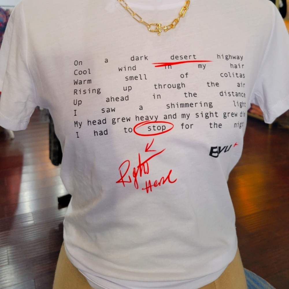 White tee from Italian brand Byu